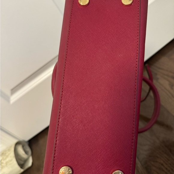 Michael Kors Burgundy Satchel Bag - Picture 5 of 6